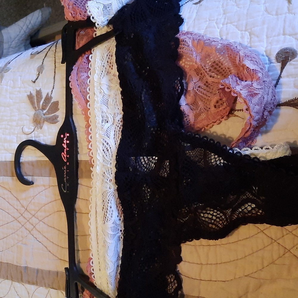 3 pair lace panties, beautiful